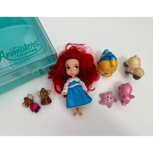 Disney Animators Collection Ariel Mini Doll With Friends Playset